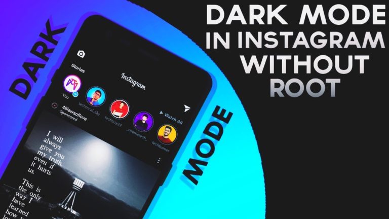 dark mode for instagram