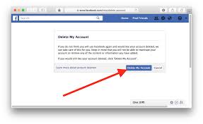 how can I delete my Facebook account