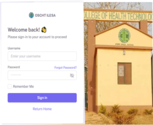 Osun State College Health Tech Ilesa School Portal Login