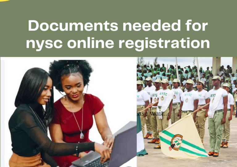 documents needed for nysc online registration